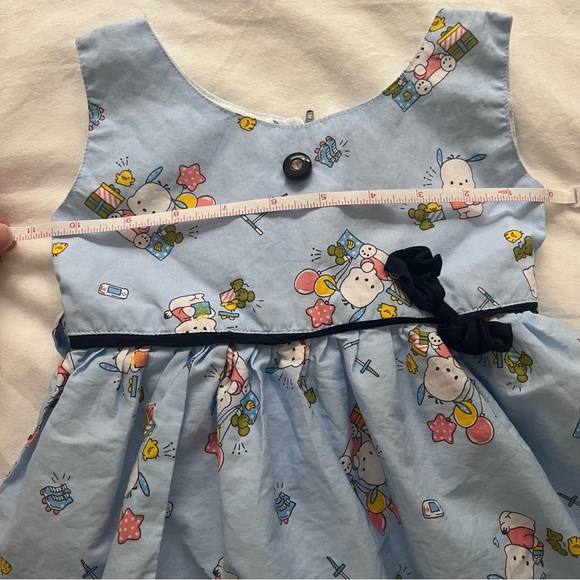 Lot (2) Baby Girl Dresses Blue Sanrio Pochacco Yellow Unicorns 12 Months - Picture 16 of 16
